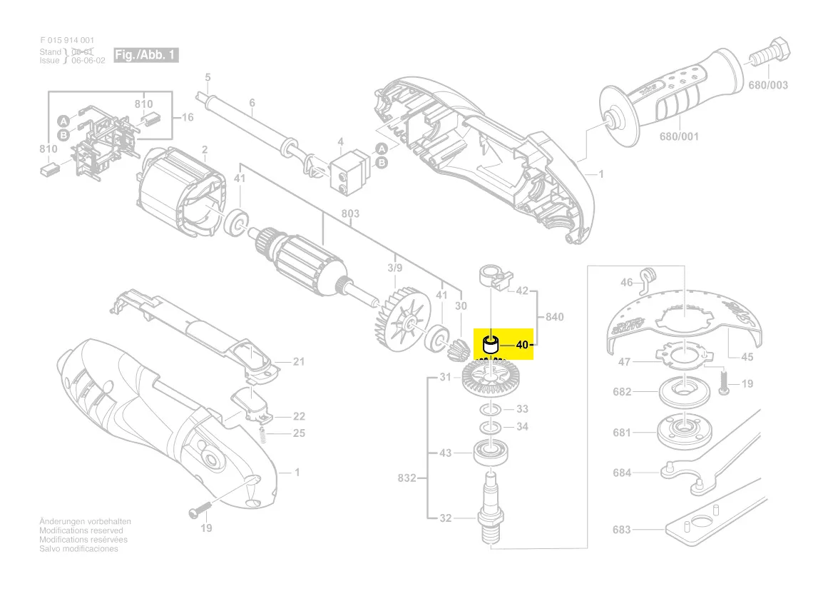 Roulement à aiguilles Ø8x8mm réf. 2 600 917 003 BOSCH